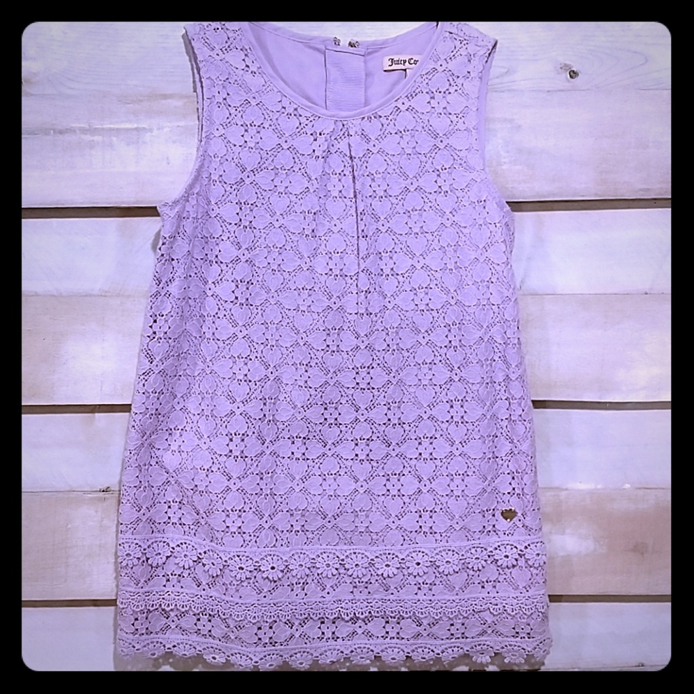 JUICY COUTURE SZ 4/5 LILAC LACE DRESS